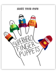 superhero finger puppets